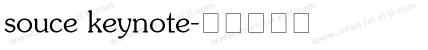 souce keynote字体转换